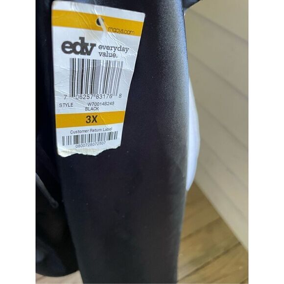 NWT Vintage Y2K Morgan Taylor Intimates Slip Chemise Lingerie Black 3X - Picture 7 of 13